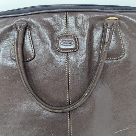 Bric's Leather Top Handle Messenger Bag Brown - Picture 3 of 16